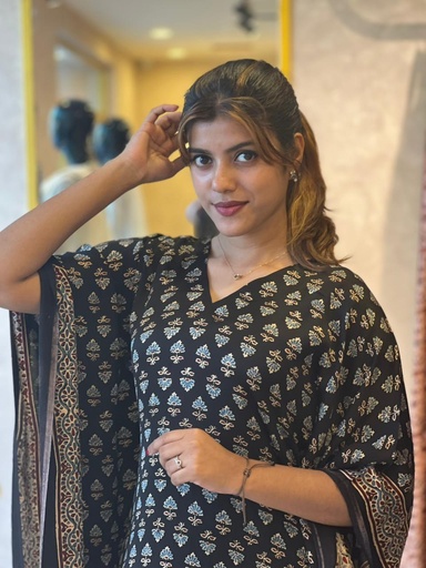 Ajrakh Silk Kaftans 4801