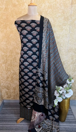 [SUSKH4950] Ajrakh Modal Silk Suits 5048