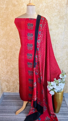[SUSKH] Ajrakh Modal Silk Suits 5048