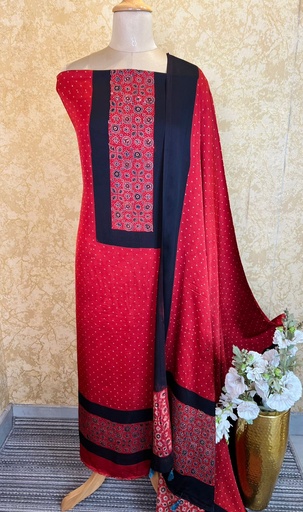 [SUSKH] Ajrakh Modal Silk Suits 5048