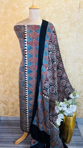 [SUSKH] Ajrakh Modal Silk Suits 5048