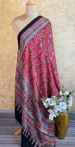 [DUMLK] Ajrakh Silk Dupatta 5038