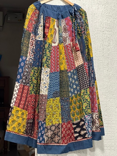 [SKKH] Ajrakh Boho Style Skirts 4556