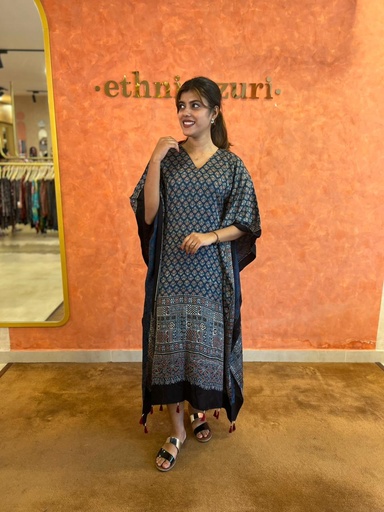 Ajrakh Silk kaftans 4801