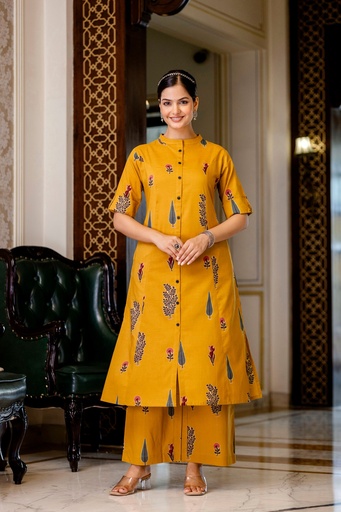 Cotton Co-ord Set 5043