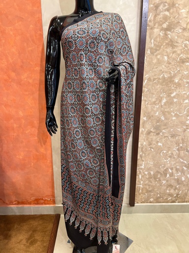 [DUMT] Ajrakh Modal Silk Dupatta 5038