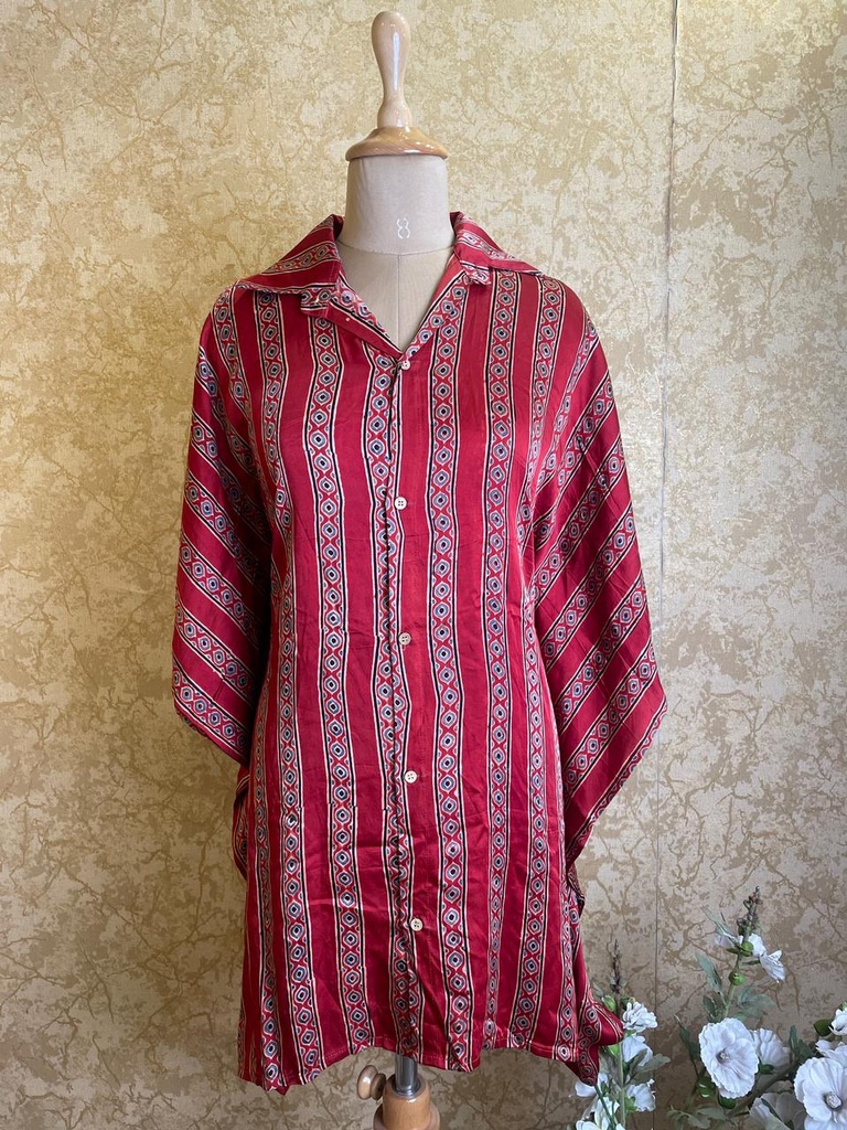 Ajrakh Shirt Kaftans 5015