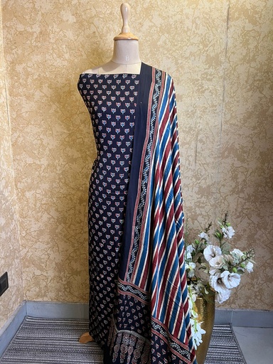 [SUSKH] Ajrakh Modal Silk Suits 5048