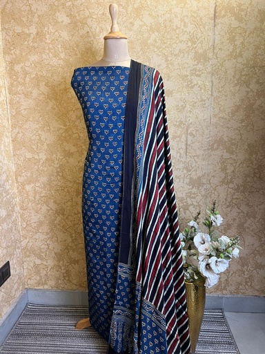 [SUSKH] Ajrakh Modal Silk Suits 5048