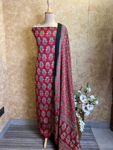 [SUSKH] Ajrakh Modal Silk Suits 5048