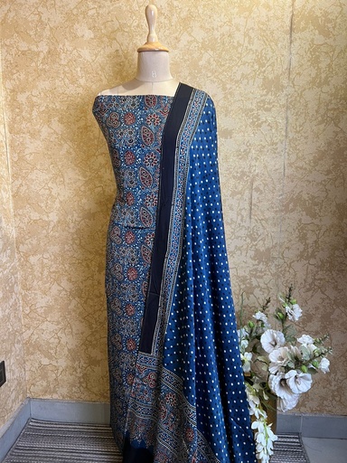[SUSKH] Ajrakh Modal Silk Suits 5048