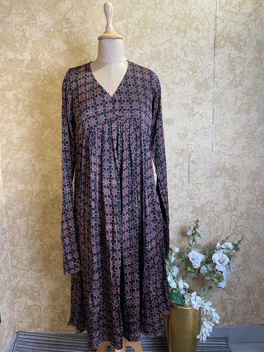 [KUEZ] Ajrakh Modal Silk Kurti 5053