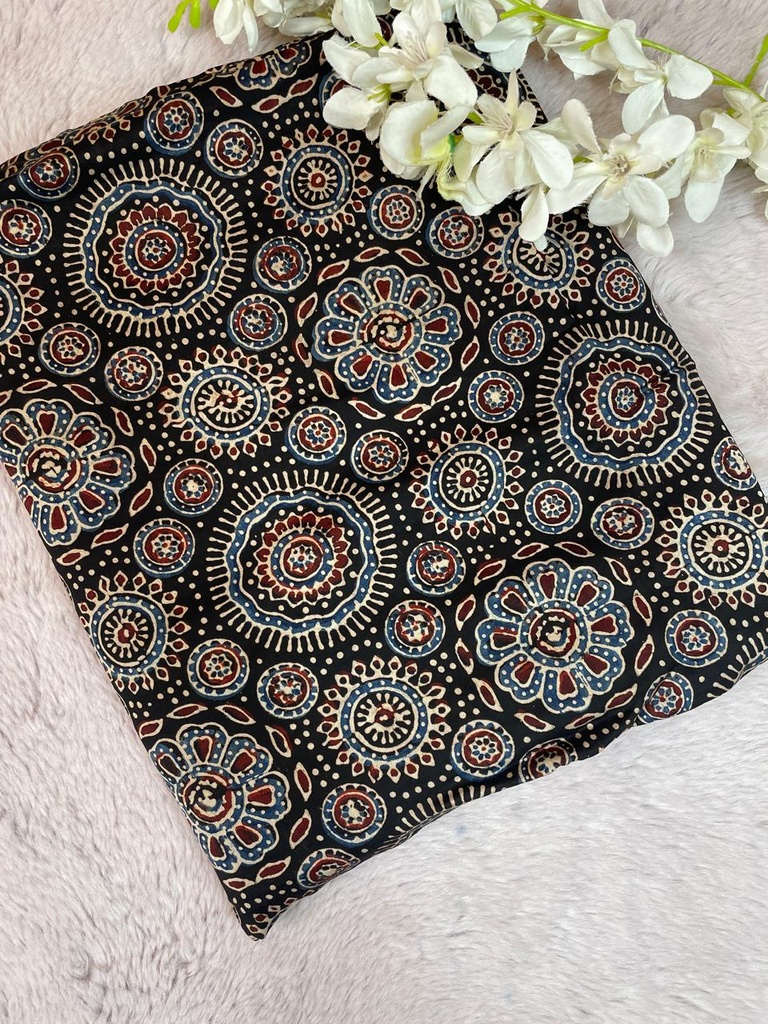 Ajrakh Modal Silk Fabric 5016