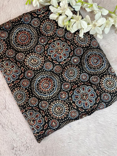 [CFMLK] Ajrakh Modal Silk Fabric 5016