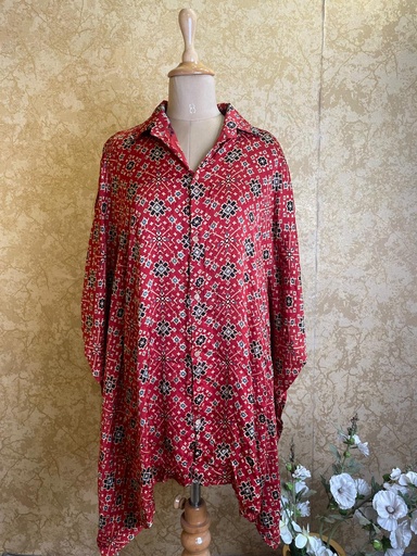 [KAEZ] Ajrakh Shirt Kaftans 5015