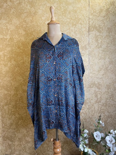 [KAEZ] Ajrakh Shirt Kaftans 5015