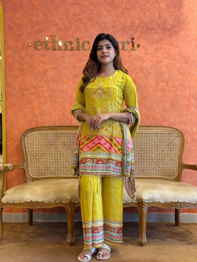 Crepe Silk Kurti Sets 4609