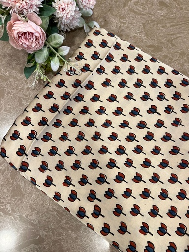 [CFMLK725] Ajrakh Modal Silk Fabric 5016