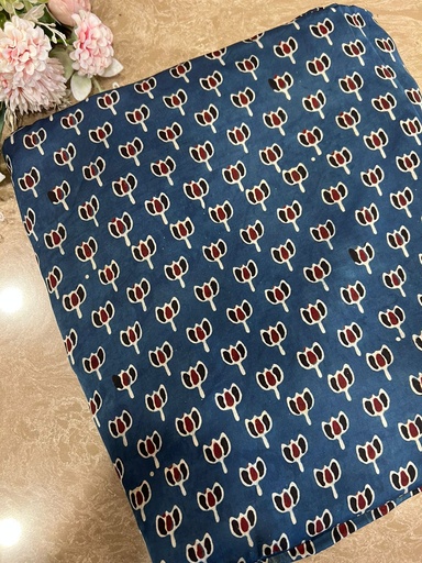 [CFMLK725] Ajrakh Modal Silk Fabric 5016