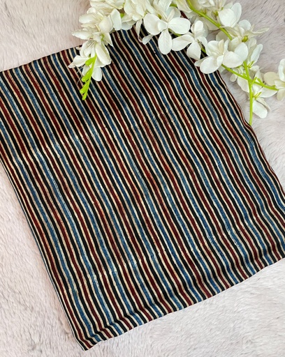 [CFMLK725] Premium Ajrakh Modal Silk Fabric 5016