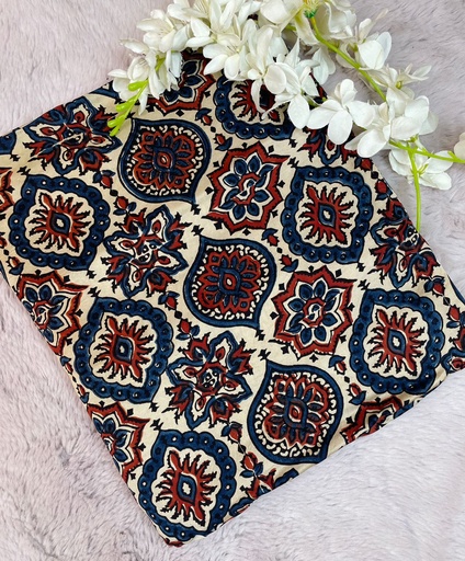 [CFMLK725] Premium Ajrakh Modal Silk Fabric 5013
