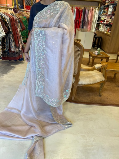 [SAEZ] Net Embroided saree