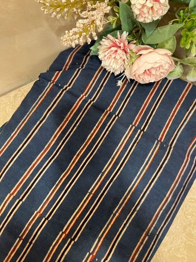 [CFMLK395] Ajrakh Cotton Fabric 5021