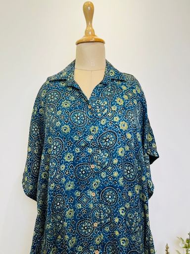 Ajrakh Shirt Kaftans 5015