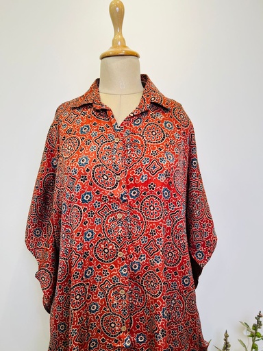 Ajrakh Shirt Kaftans 5015