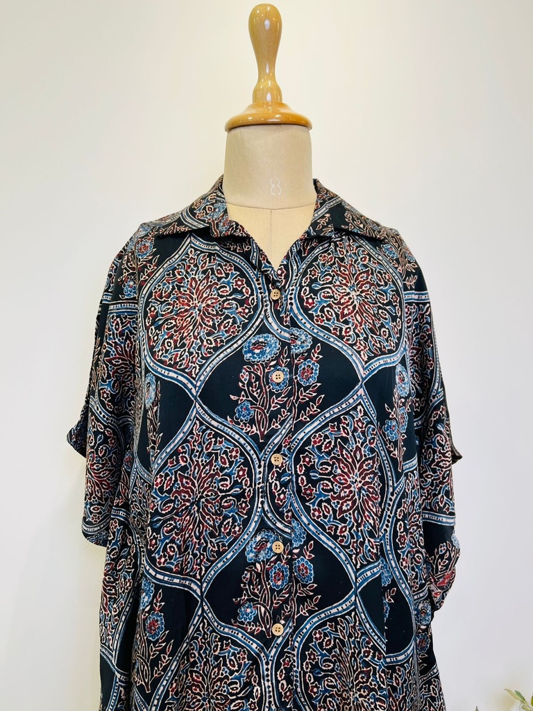 Ajrakh Shirt Kaftans 5015