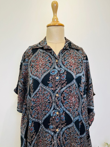 Ajrakh Shirt Kaftans 5015