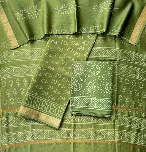 [SUSH3250] Maheshwari Silk Cotton Suits 5025 