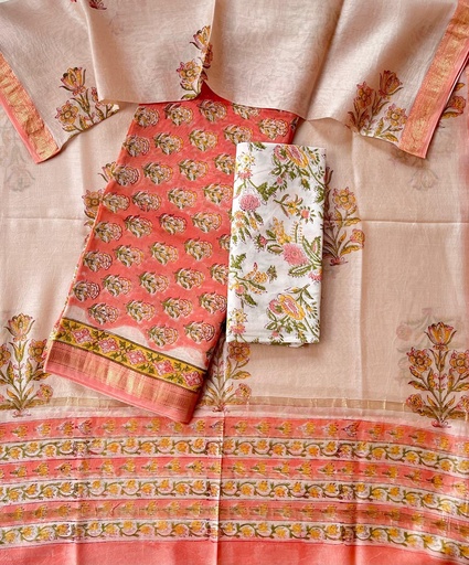 [SUSH3250] Maheshwari Silk Cotton Suits 5025