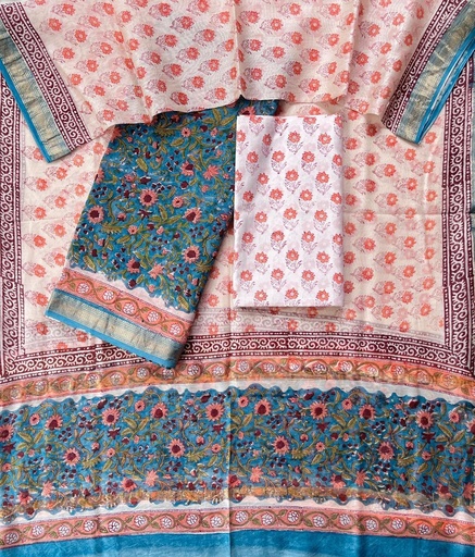 [SUSH3250] Maheshwari Silk Cotton Suits 5025