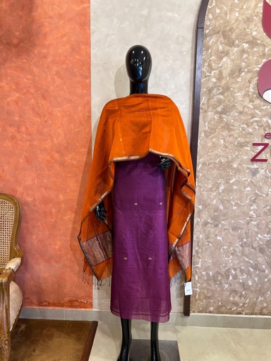 [SUZH4650] Maheshwari Silk Cotton Suits 5025