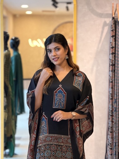 Ajrakh Silk Kaftans 4801