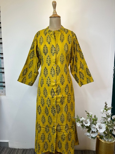 Ajrakh Handloom Cotton Kurti 5055