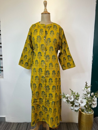 Ajrakh Handloom Cotton Kurti 5055