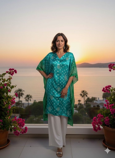 [KARH2560] Bandhani  Kaftans 4801 