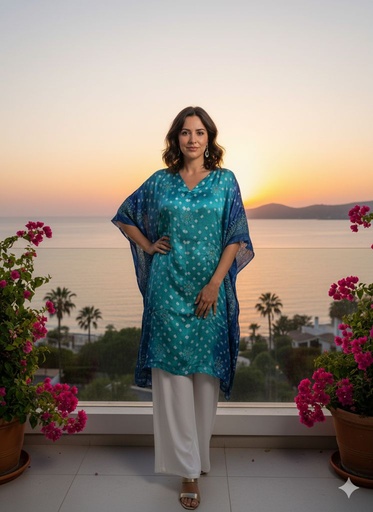 [KARH2560] Bandhani  Kaftans 4801 