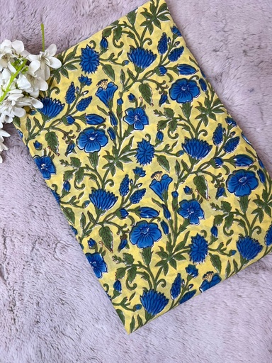 [CFBGW380] Block printed Cotton Fabric 5023 