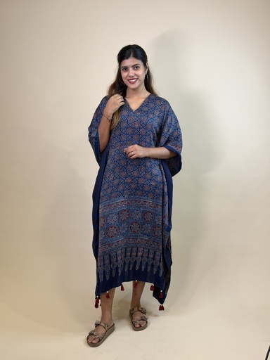 Ajrakh Silk Kaftans 4801