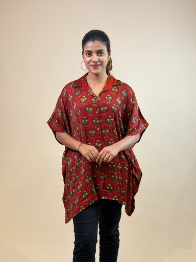 Ajrakh Shirt Kaftans 5015