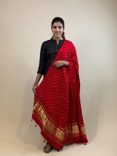 [DUVV2650] Bandhani Modal Dupatta 4564