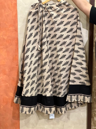 [KUKH2150] Ajrakh Cotton Skirts 4556