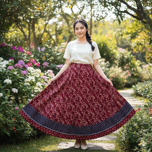 [KUKH2150] Ajrakh Cotton Skirts 4556
