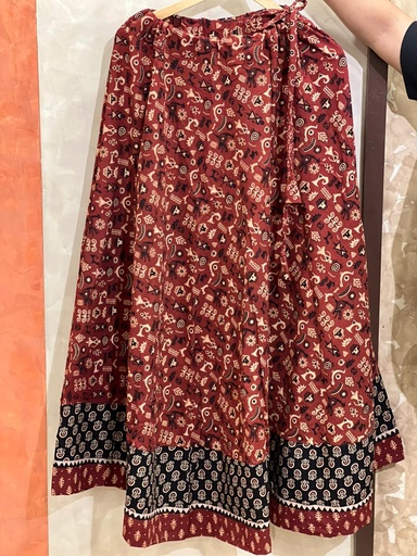 [KUKH2150] Ajrakh Cotton Skirts 4556