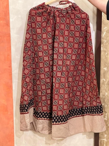 [KUKH2150] Ajrakh Cotton Skirts 4556