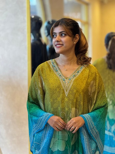 Crepe Silk Kaftans 5028