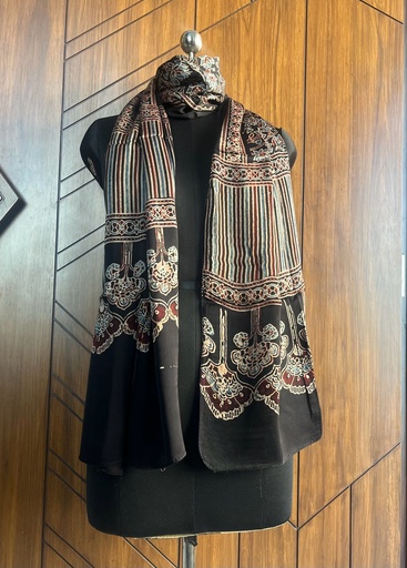 [STVD1450] Ajrakh Modal Stoles 5071